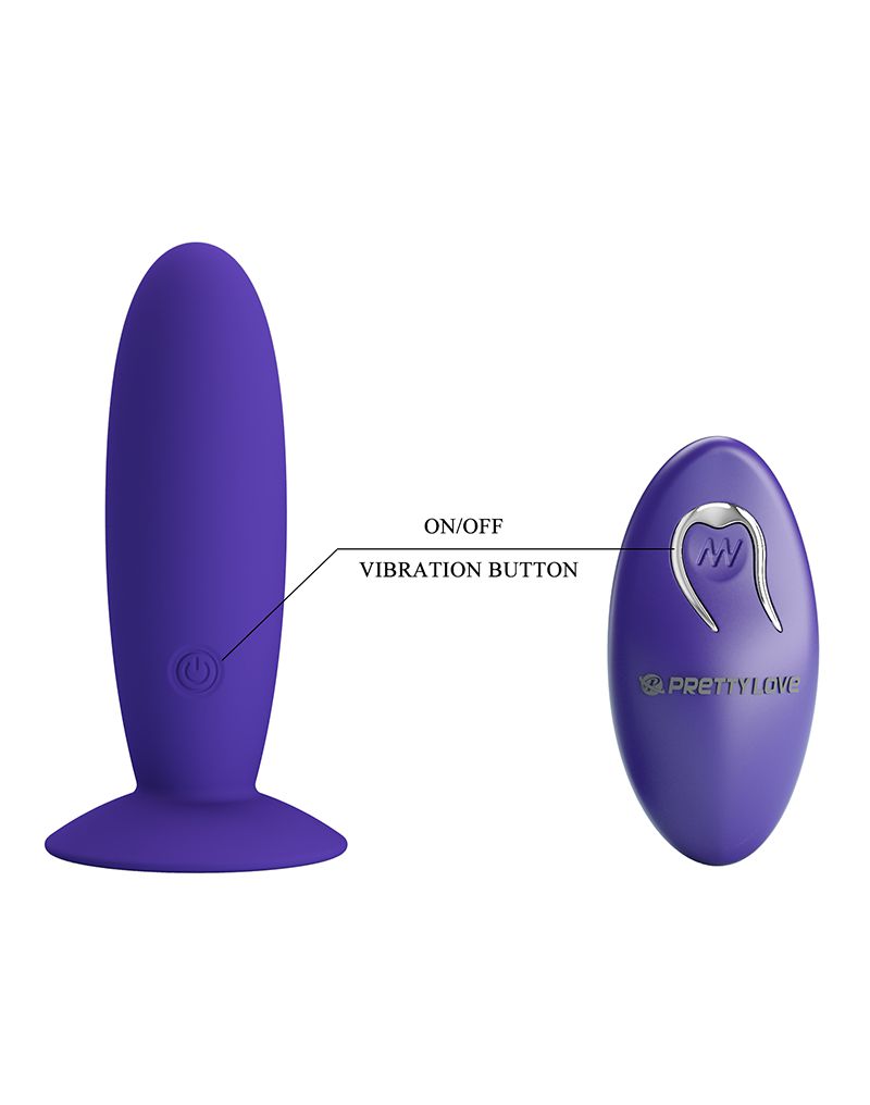 Pretty Love - Murray Youth - Vibrerende Buttplug - Met Afstandsbediening - Paars-Erotiekvoordeel.nl