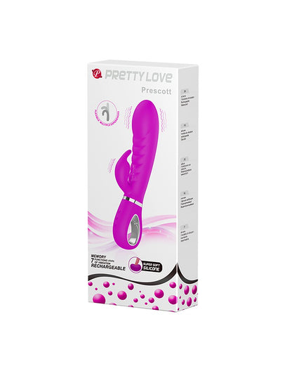 Pretty Love - Prescott - Rabbit Vibrator - Dubbele Motor - Dieproze-Erotiekvoordeel.nl