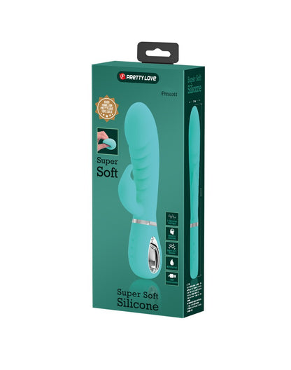 Pretty Love - Prescott - Rabbit Vibrator - Dubbele Motor - Turquoise-Erotiekvoordeel.nl