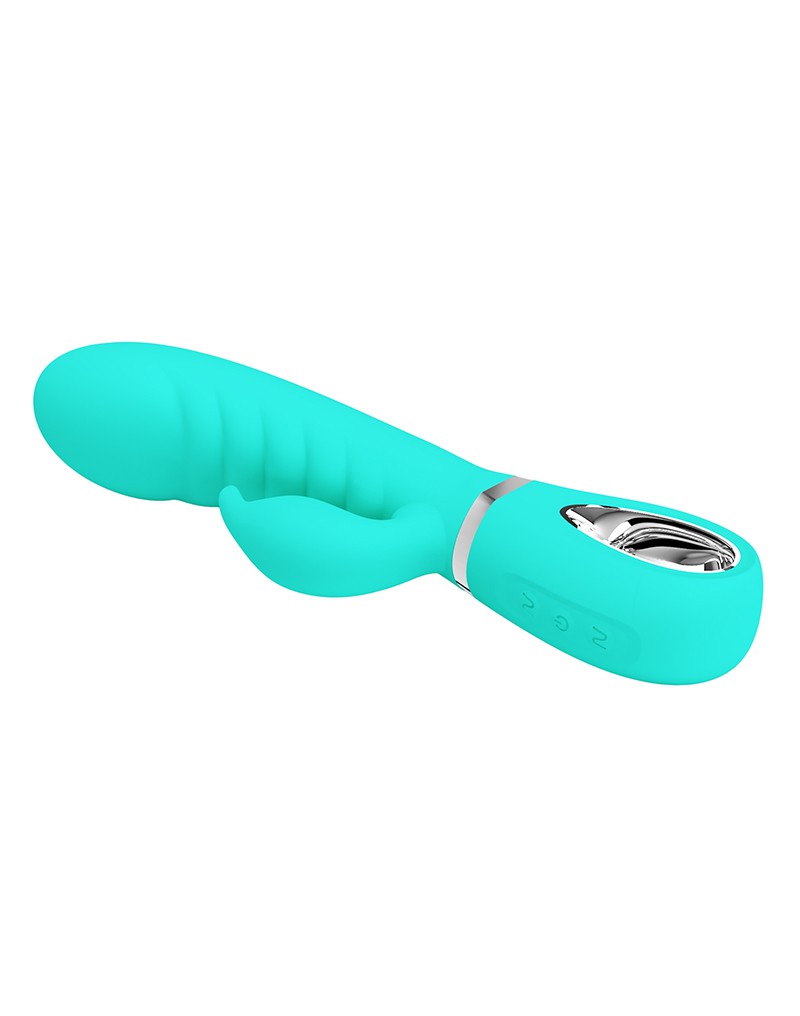 Pretty Love - Prescott - Rabbit Vibrator - Dubbele Motor - Turquoise-Erotiekvoordeel.nl