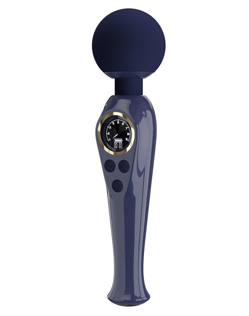 Pretty Love - Skyler - Wand Vibrator - Met LCD Display - Donkerblauw-Erotiekvoordeel.nl