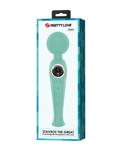 Pretty Love - Skyler - Wand Vibrator - Met LCD Display - Turquoise-Erotiekvoordeel.nl