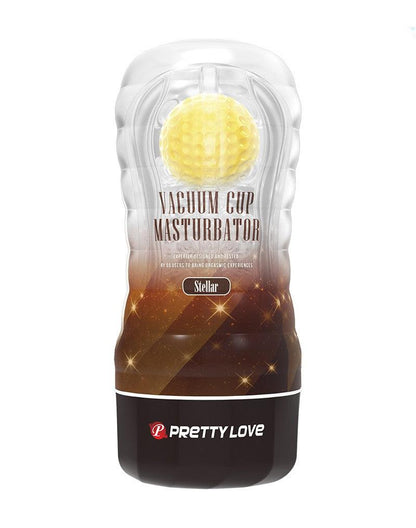 Pretty Love - Stellar Vacuüm - Masturbator Cup - Met Rollende Bal Voor Extra Sensaties - Geel-Erotiekvoordeel.nl