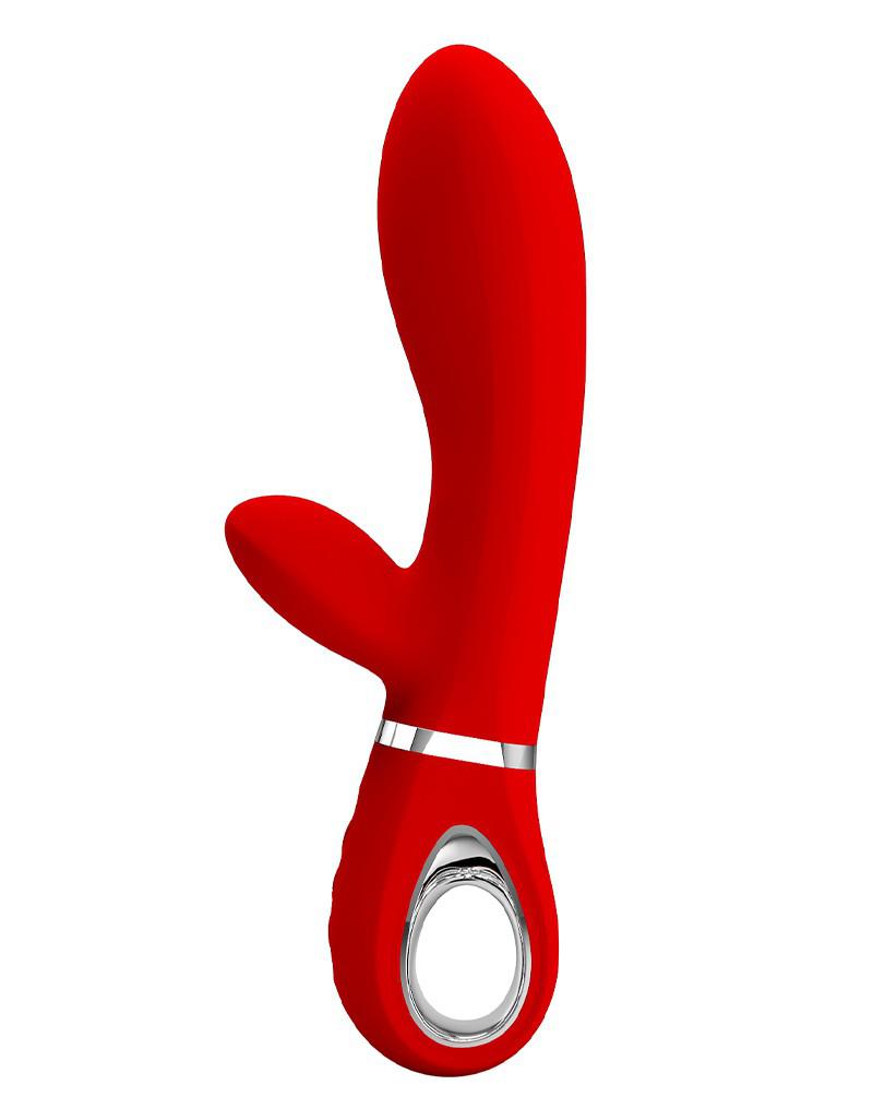 Pretty Love - Thomas - Rabbit Vibrator - Rood-Erotiekvoordeel.nl