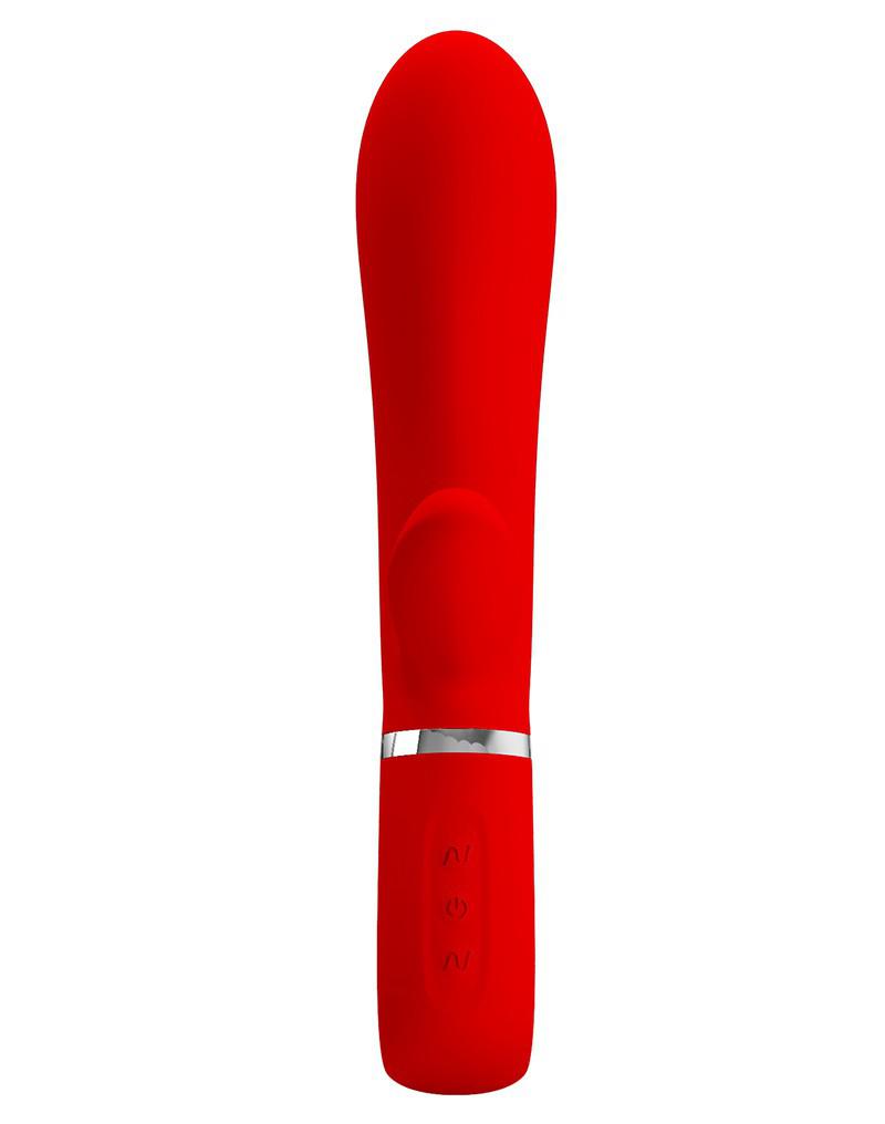 Pretty Love - Thomas - Rabbit Vibrator - Rood-Erotiekvoordeel.nl