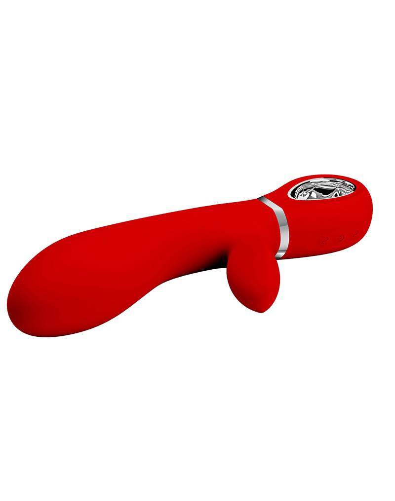 Pretty Love - Thomas - Rabbit Vibrator - Rood-Erotiekvoordeel.nl