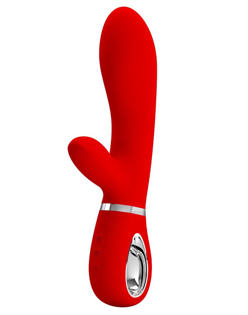 Pretty Love - Thomas - Rabbit Vibrator - Rood-Erotiekvoordeel.nl