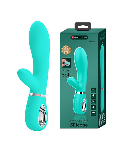 Pretty Love - Thomas - Rabbit Vibrator - Turquoise-Erotiekvoordeel.nl