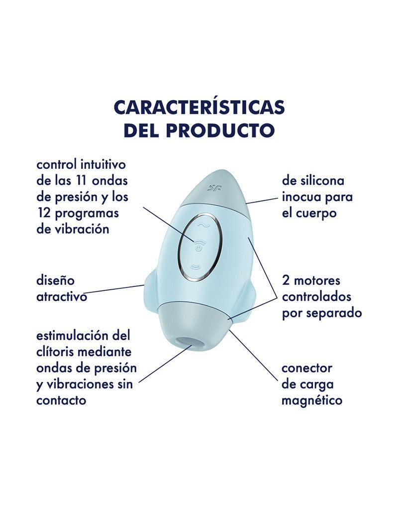 Satisfyer - Mission Control - Luchtdruk Vibrator - Lichtblauw-Erotiekvoordeel.nl