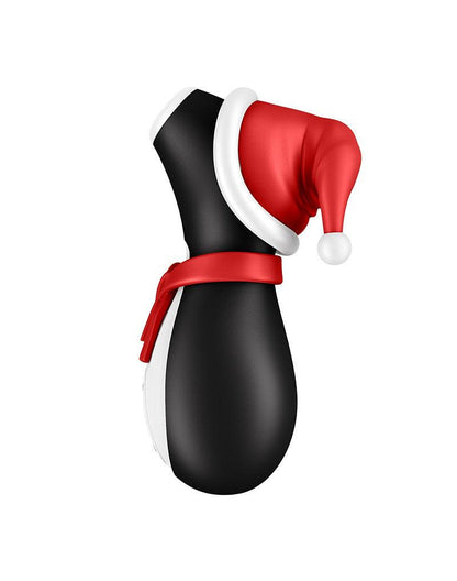 Satisfyer Penguin - Holiday Edition - Luchtdruk Stimulator - USB-oplaadbaar - Zwart, Rood & Wit-Erotiekvoordeel.nl