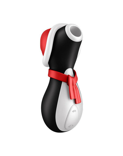 Satisfyer Penguin - Holiday Edition - Luchtdruk Stimulator - USB-oplaadbaar - Zwart, Rood & Wit-Erotiekvoordeel.nl