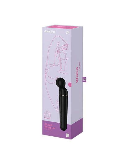 Satisfyer - Planet Wand-er - Wand Vibrator - Zwart & Rosé Goud-Erotiekvoordeel.nl