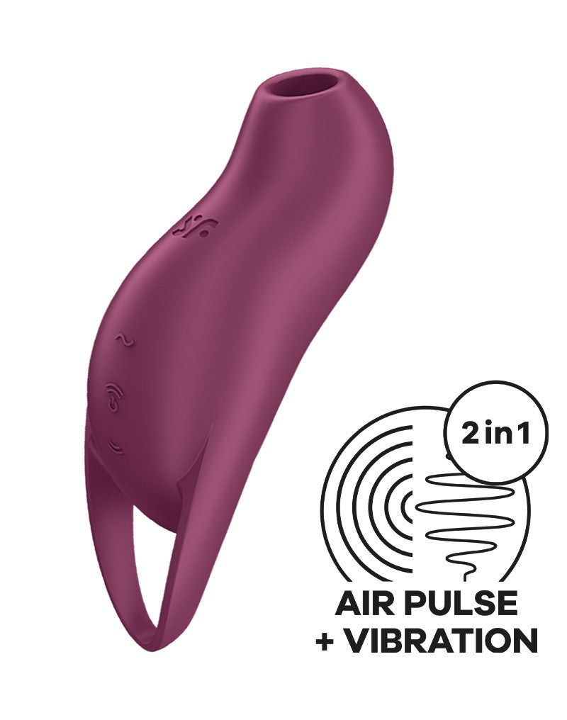 Satisfyer - Pocket Pro - Compacte Vibrerende Luchtdruk Vibrator - Paars-Erotiekvoordeel.nl