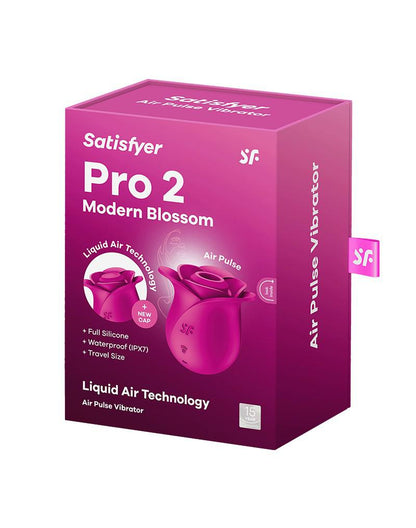 Satisfyer - Pro 2 Modern Blossom - Luchtdruk Vibrator - Roze-Erotiekvoordeel.nl