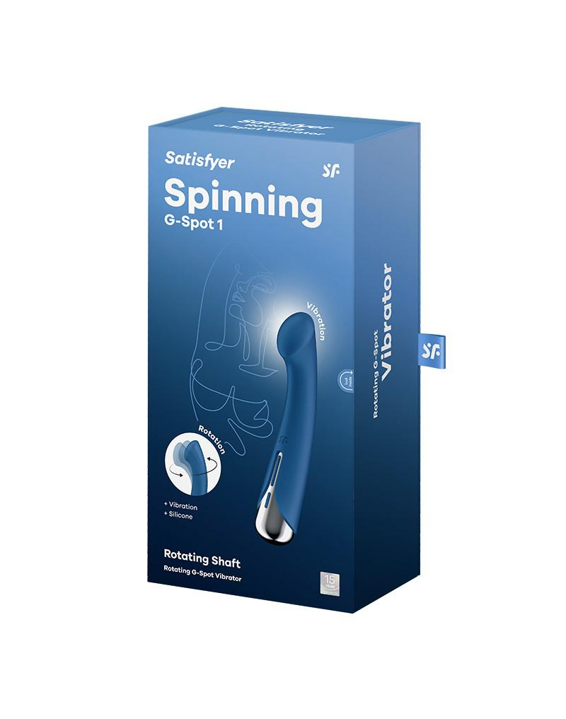 Satisfyer - Spinning G-Spot 1 - Vibrerende en Roterende G-Spot Vibrator - Blauw-Erotiekvoordeel.nl