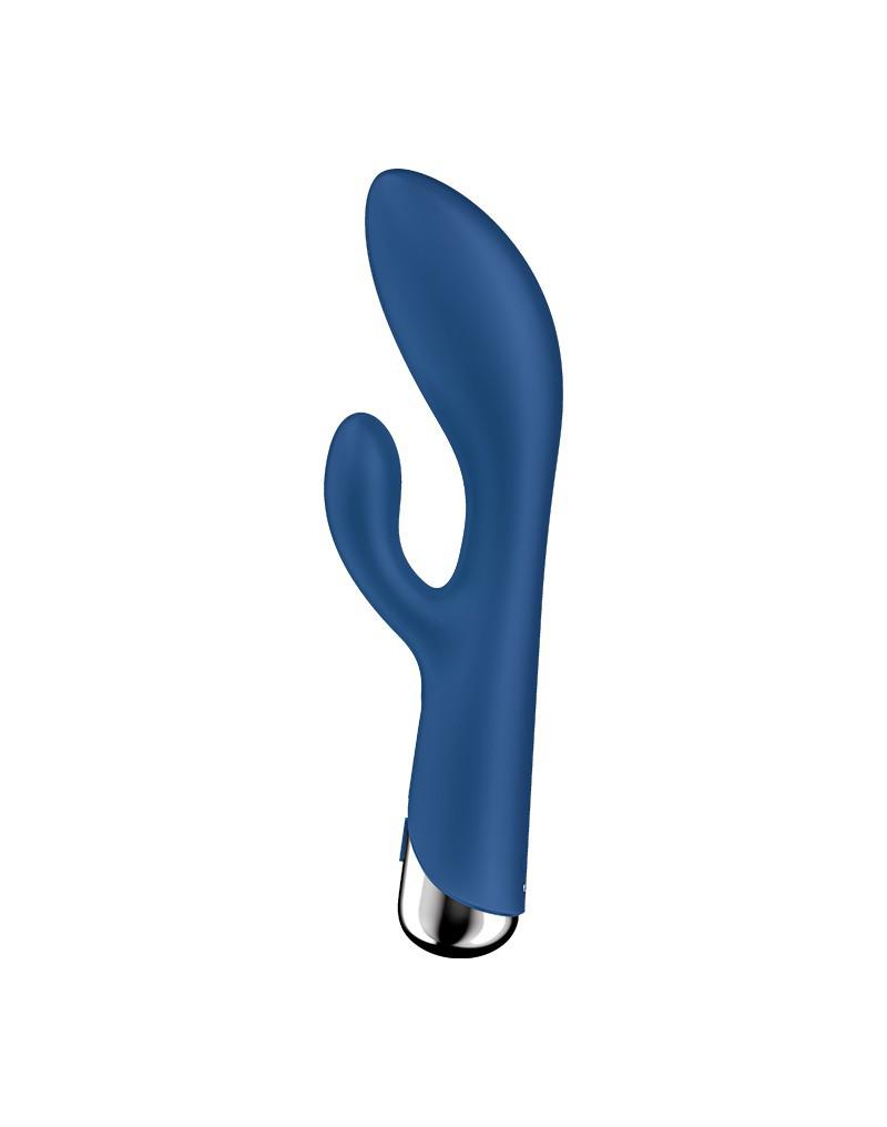 Satisfyer - Spinning Rabbit 1 - Roterende en Vibrerende Rabbit Vibrator - Tarzan Vibrator - Blauw-Erotiekvoordeel.nl