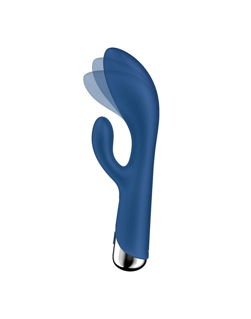 Satisfyer - Spinning Rabbit 1 - Roterende en Vibrerende Rabbit Vibrator - Tarzan Vibrator - Blauw-Erotiekvoordeel.nl