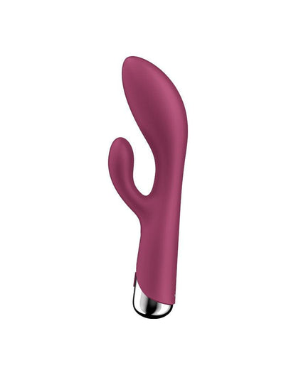 Satisfyer - Spinning Rabbit 1 - Roterende en Vibrerende Rabbit Vibrator - Tarzan Vibrator - Rood-Erotiekvoordeel.nl