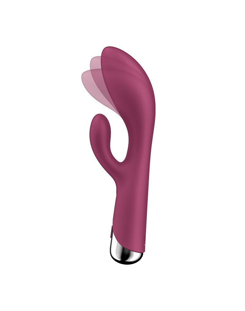 Satisfyer - Spinning Rabbit 1 - Roterende en Vibrerende Rabbit Vibrator - Tarzan Vibrator - Rood-Erotiekvoordeel.nl