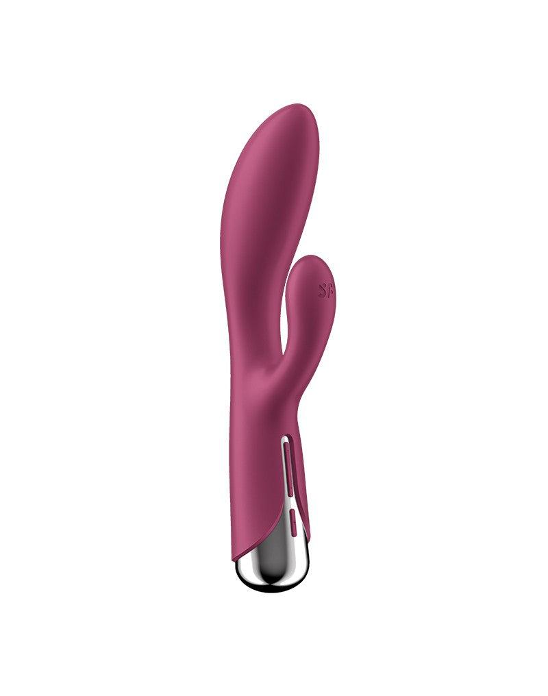 Satisfyer - Spinning Rabbit 1 - Roterende en Vibrerende Rabbit Vibrator - Tarzan Vibrator - Rood-Erotiekvoordeel.nl