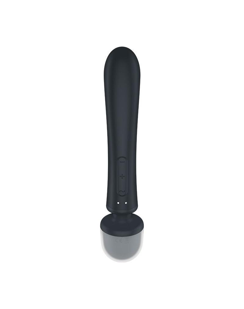 Satisfyer - Triple Lover - 2-in-1 Wand en Rabbit Vibrator - Zwart-Erotiekvoordeel.nl