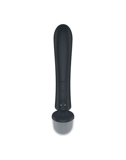 Satisfyer - Triple Lover - 2-in-1 Wand en Rabbit Vibrator - Zwart-Erotiekvoordeel.nl