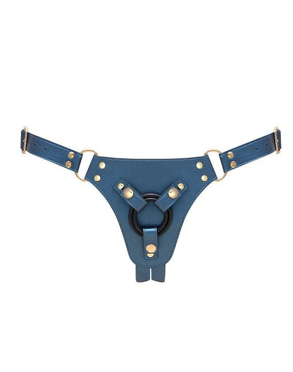 Strap-On-Me - Strap-on Harnas Generous - PU Leer - Petrol Blauw-Erotiekvoordeel.nl