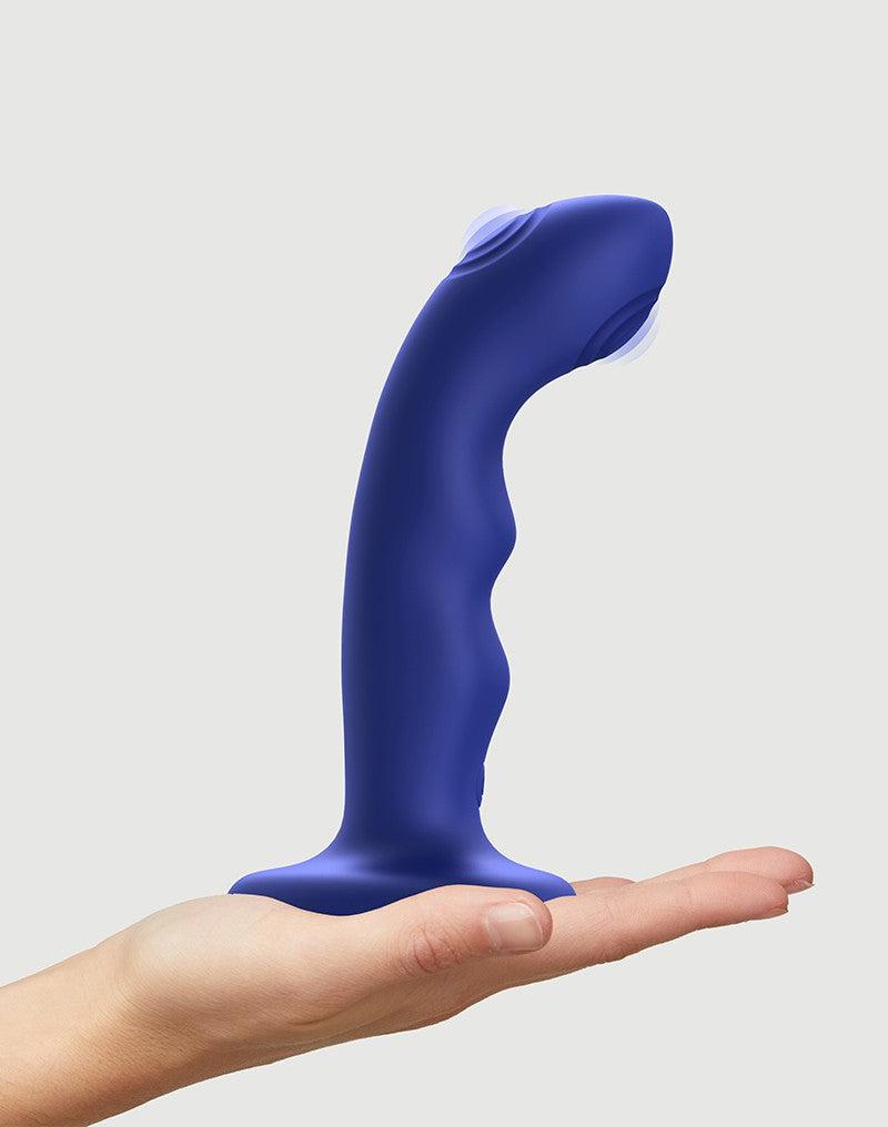 Strap-On-Me - Wave - Tapping Dildo - Met Tapping Functie - Blauw-Erotiekvoordeel.nl