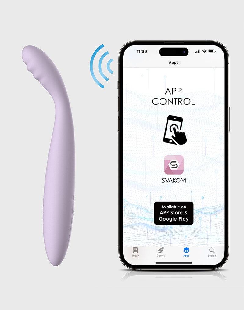 Svakom - Cici 2 - Verwarmende G-Spot Vibrator Met Flexibele Kop - Met App Control - Lila-Erotiekvoordeel.nl