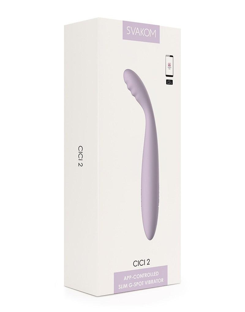 Svakom - Cici 2 - Verwarmende G-Spot Vibrator Met Flexibele Kop - Met App Control - Lila-Erotiekvoordeel.nl