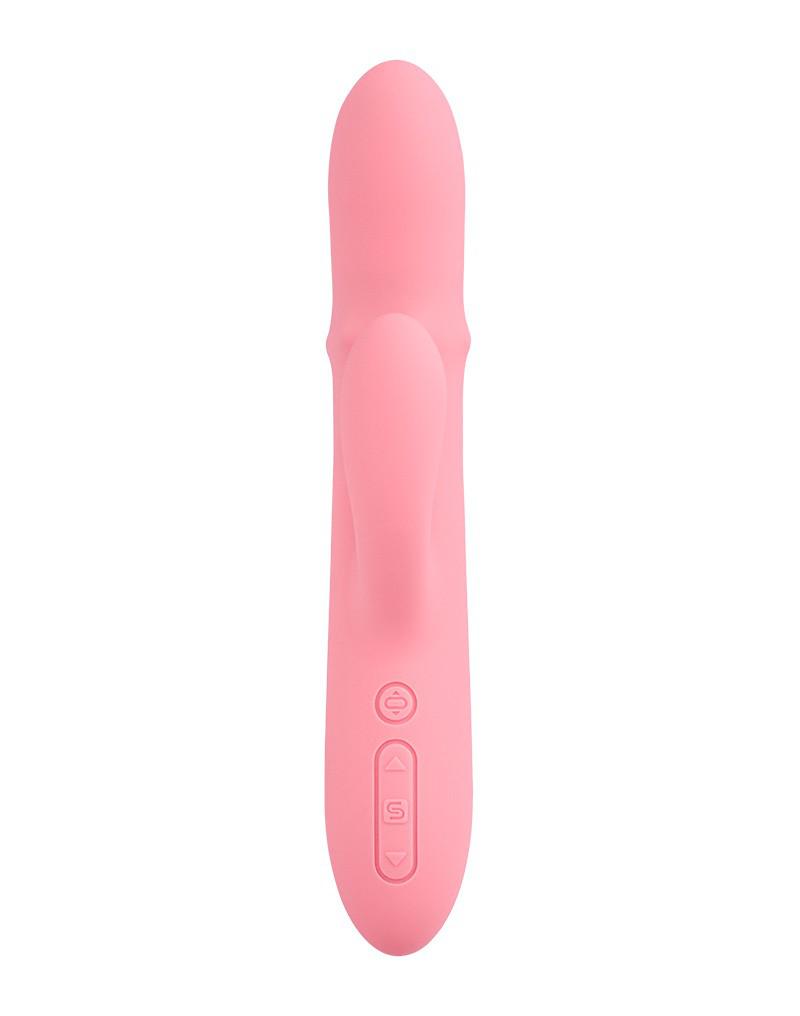 Svakom - Mora Neo - Interactieve Rabbit Vibrator met stotende kralen-ring - App Control - Roze-Erotiekvoordeel.nl