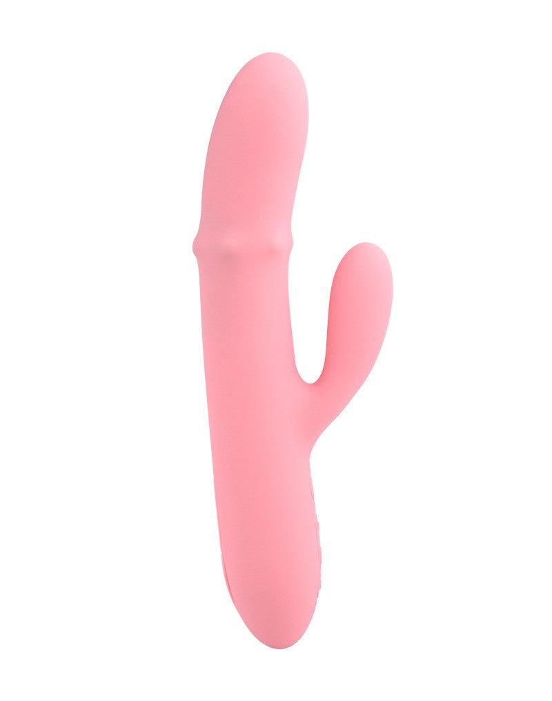 Svakom - Mora Neo - Interactieve Rabbit Vibrator met stotende kralen-ring - App Control - Roze-Erotiekvoordeel.nl