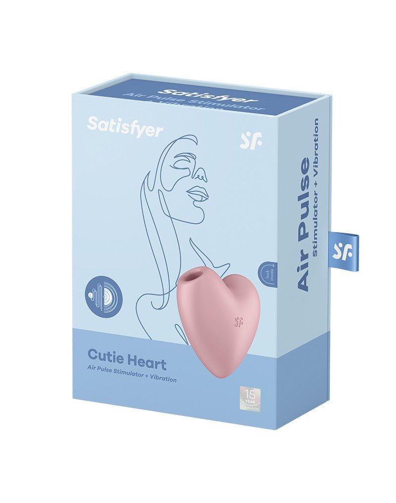 Satisfyer Vibrador de aire a presión CUTIE HEART - rosa