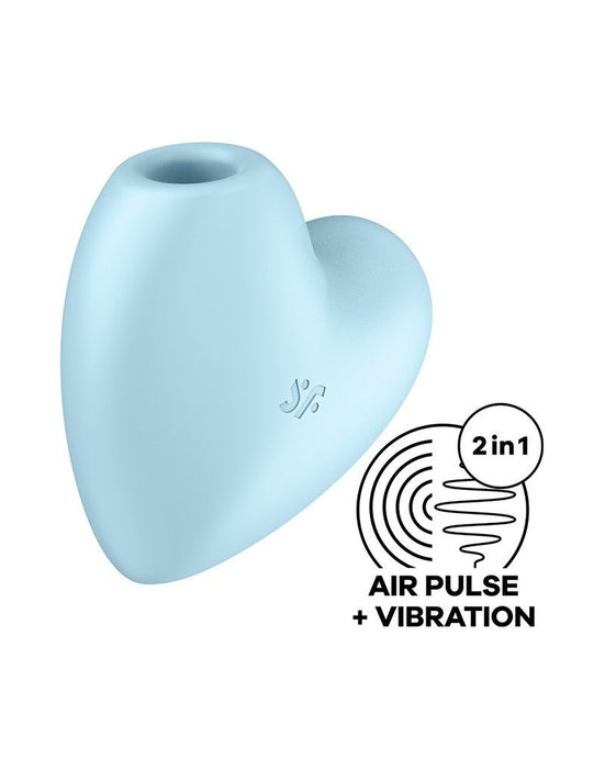 Satisfyer Luftdruck-Vibrator CUTIE HEART - hellblau