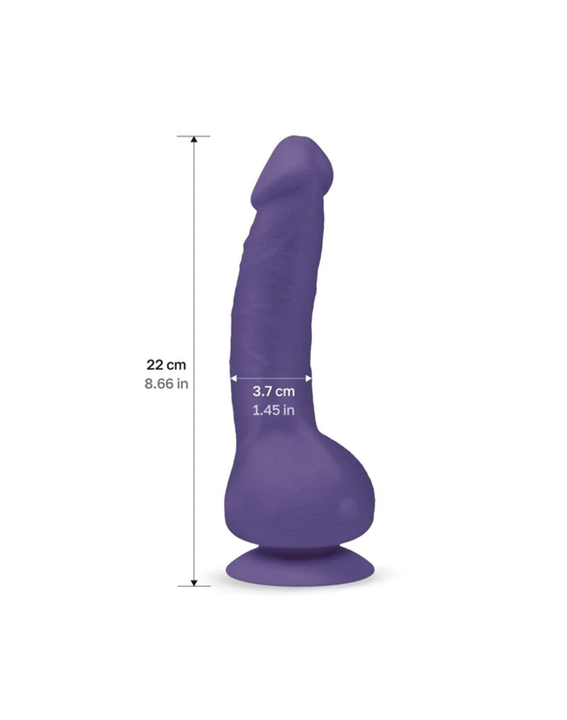 G-Vibe – G-Real 2 Vibrationsdildo mit Saugnapf – Lila