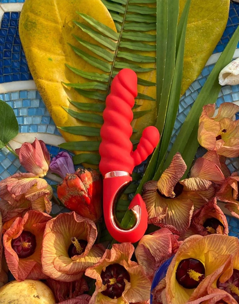 G-Vibe - G-Candy Mini Gerippter Rabbit Vibrator - Rot