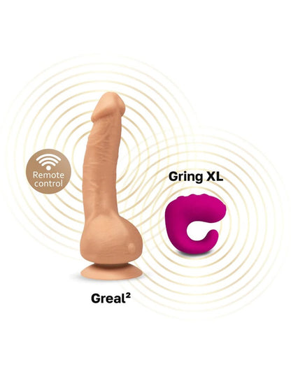 G-Vibe - G-Real Mini vibrierende Dildo - Heller Hautton