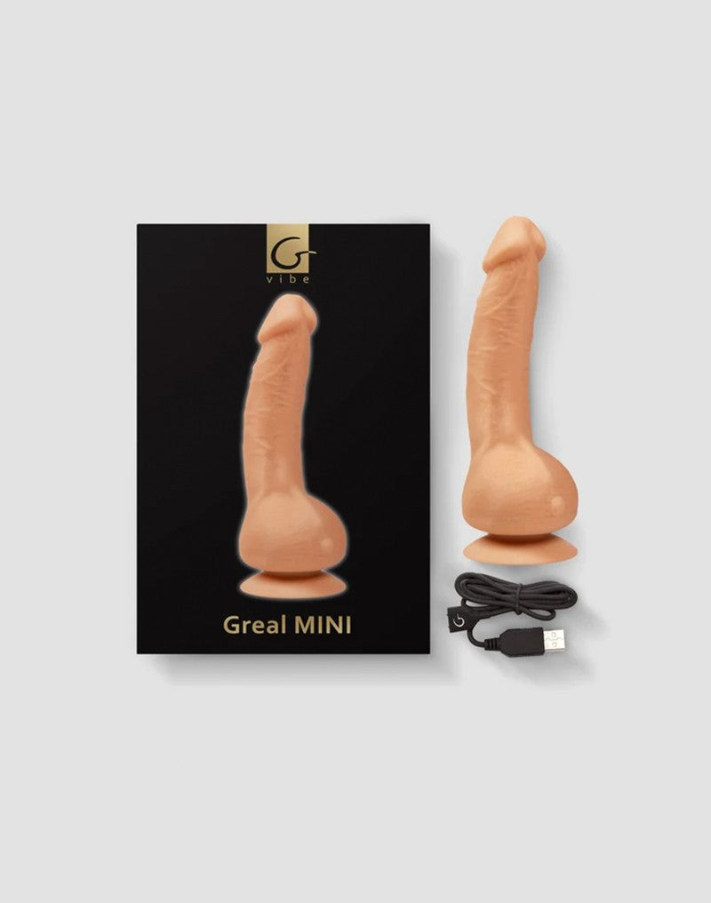 G-Vibe - G-Real Mini vibrierende Dildo - Heller Hautton