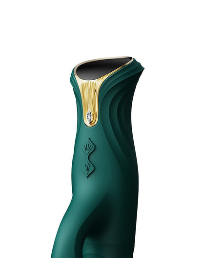 Zalo - Mose - Thrusting Tarzan Vibrator - Thrusting Rabbit Vibrator - Emerald Green