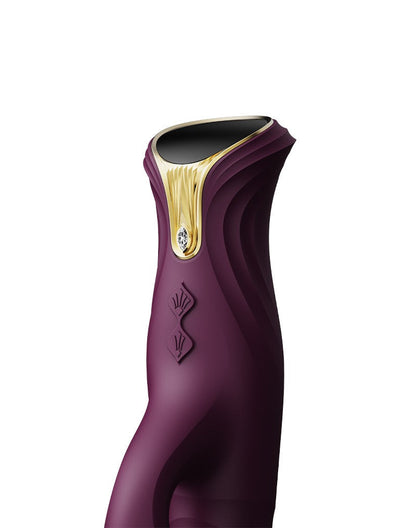 Zalo - Mose - Thrusting Tarzan Vibrator - Thrusting Rabbit Vibrator - Amethyst Purple