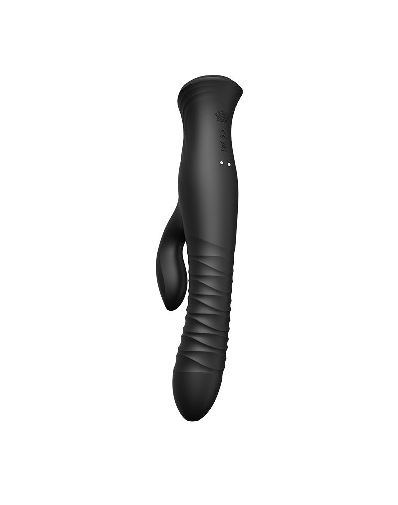 Zalo - Mose - Thrusting Tarzan Vibrator - Thrusting Rabbit Vibrator - Black