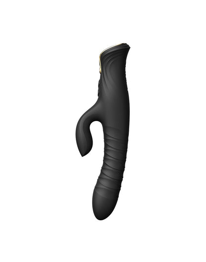 Zalo - Mose - Thrusting Tarzan Vibrator - Thrusting Rabbit Vibrator - Black