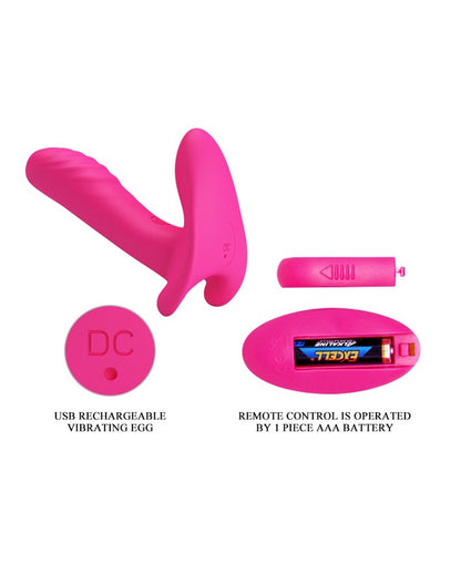 Pretty Love Vinger Vibrator / Panty Vibrator / Partner Vibrator 3-in-1 - roze