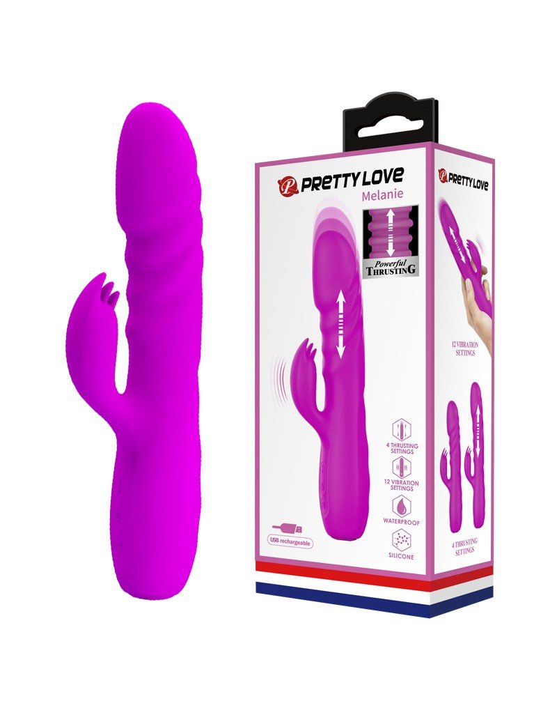 Pretty Love Stotende Rabbit Vibrator MELANIE - roze