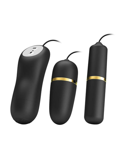 Pretty Love Electrosex Bullet Vibrator Set - black