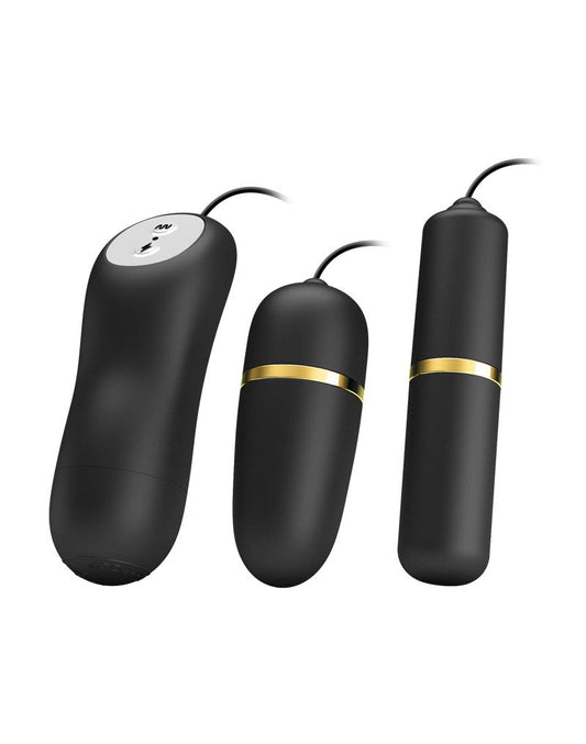 Pretty Love Juego de vibradores Electrosex Bullet - negro