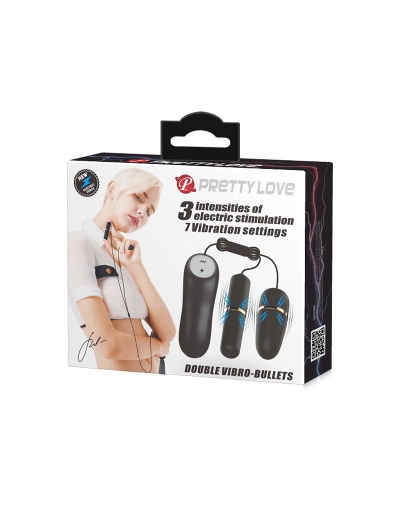 Pretty Love Electrosex Bullet Vibrator Set - black