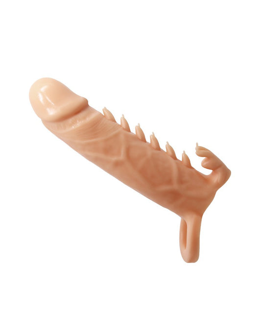 Pretty Love Penis Sleeve with ribbed design EMMITT - light skin color