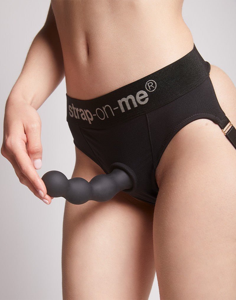 Strap-On-Me Dildo Plug Balls - zwart