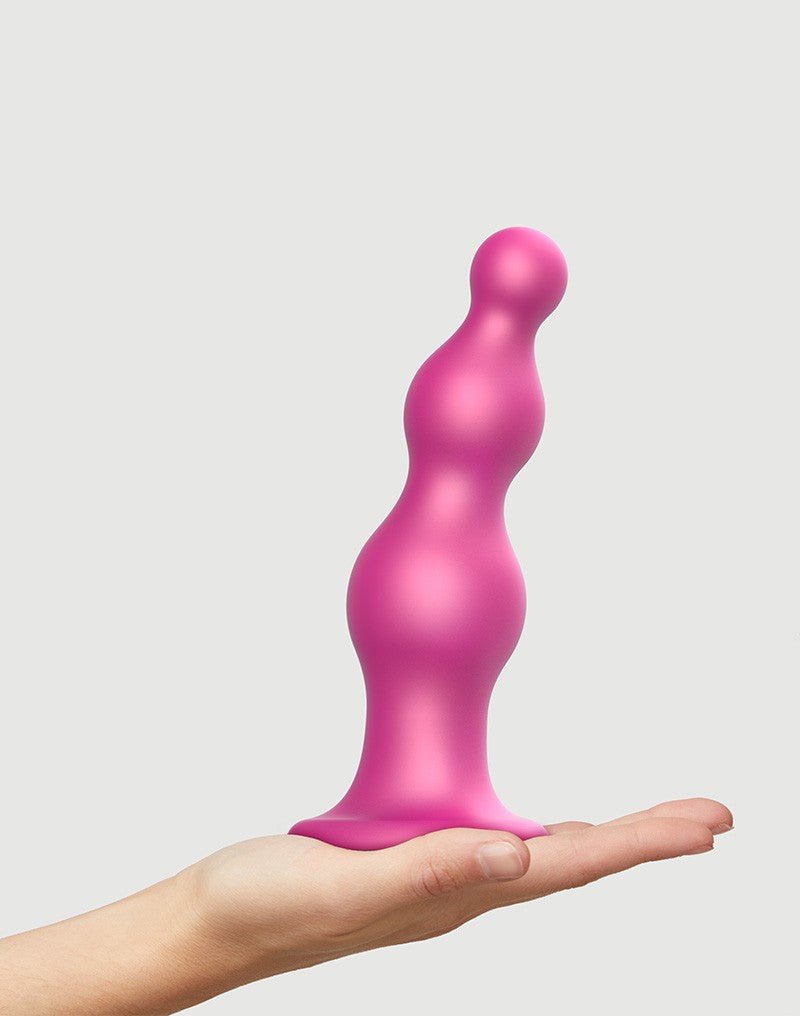 Strap-On-Me Dildo Plug Beads - metallic roze